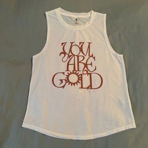 Beautiful Golden Active Muscle Tank